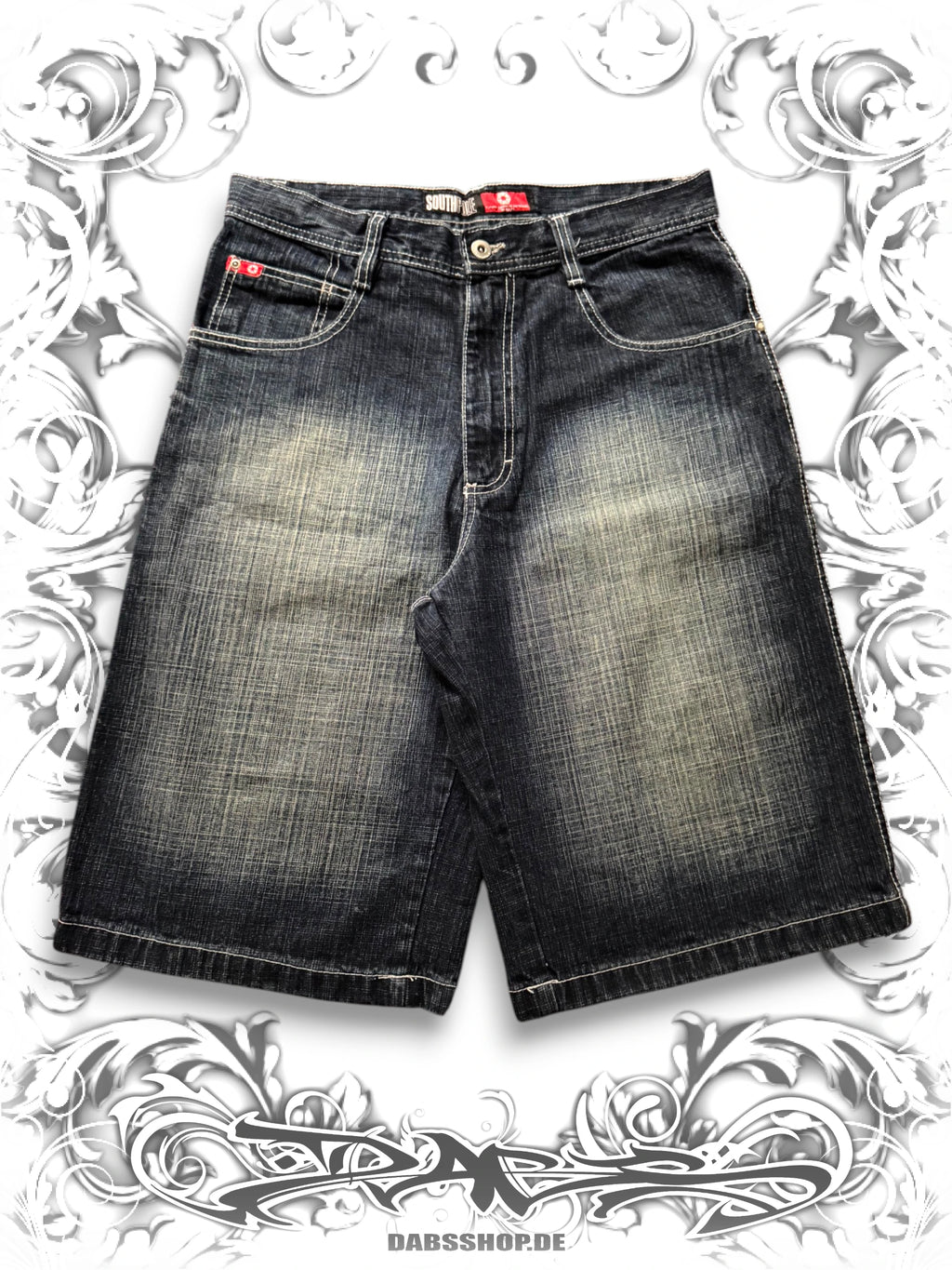 Southpole Red Tab Baggy Jorts