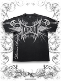 Tapout American Arrogant T-shirt with all-over tribal graphic print in MMA streetwear style