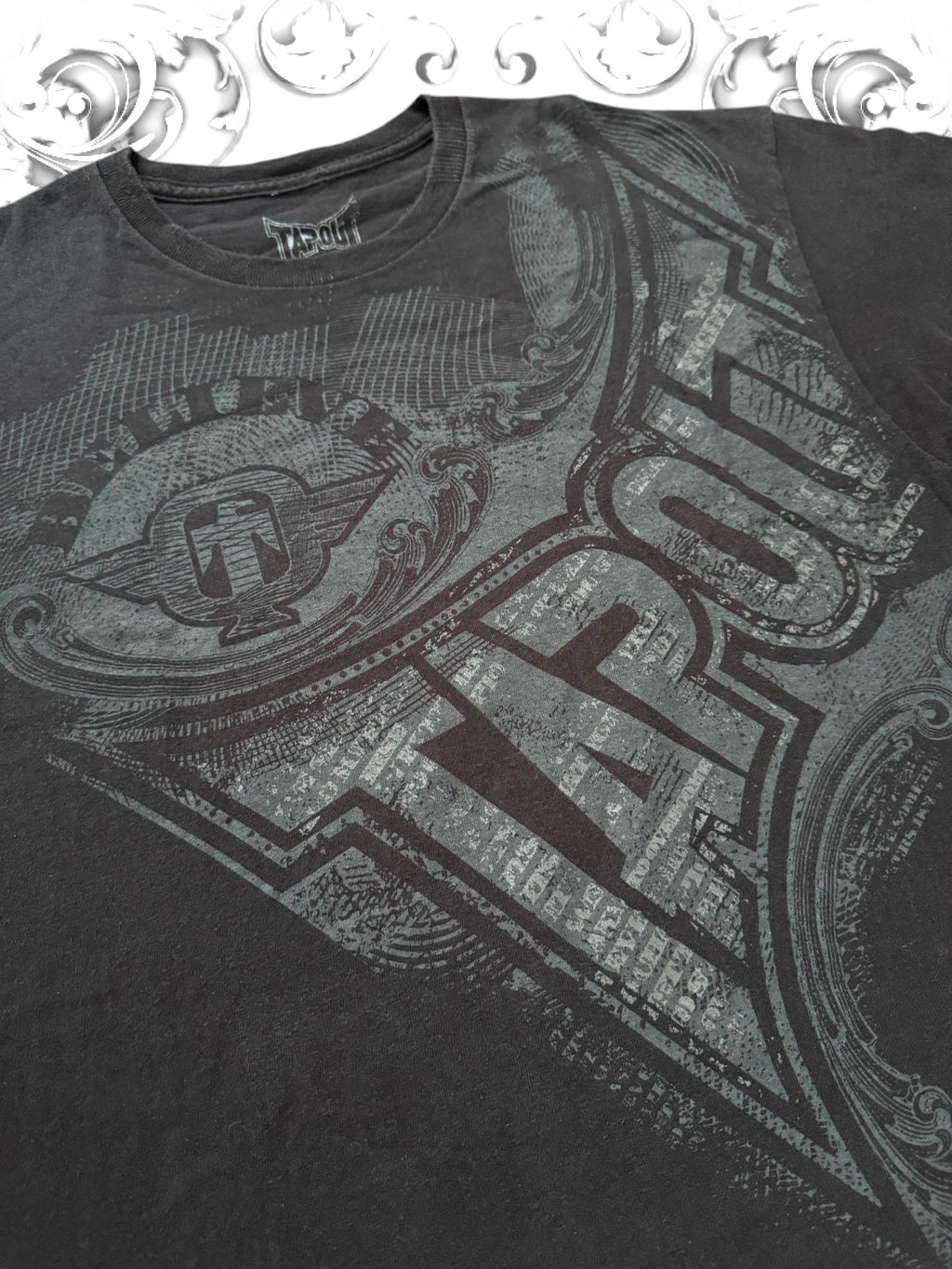 Tapout "Believe" Grunge Print T-Shirt