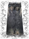 Victorious Urban Couture Y2K Vintage Baggy Trousers with Detailed Embroidery and Streetwear Style