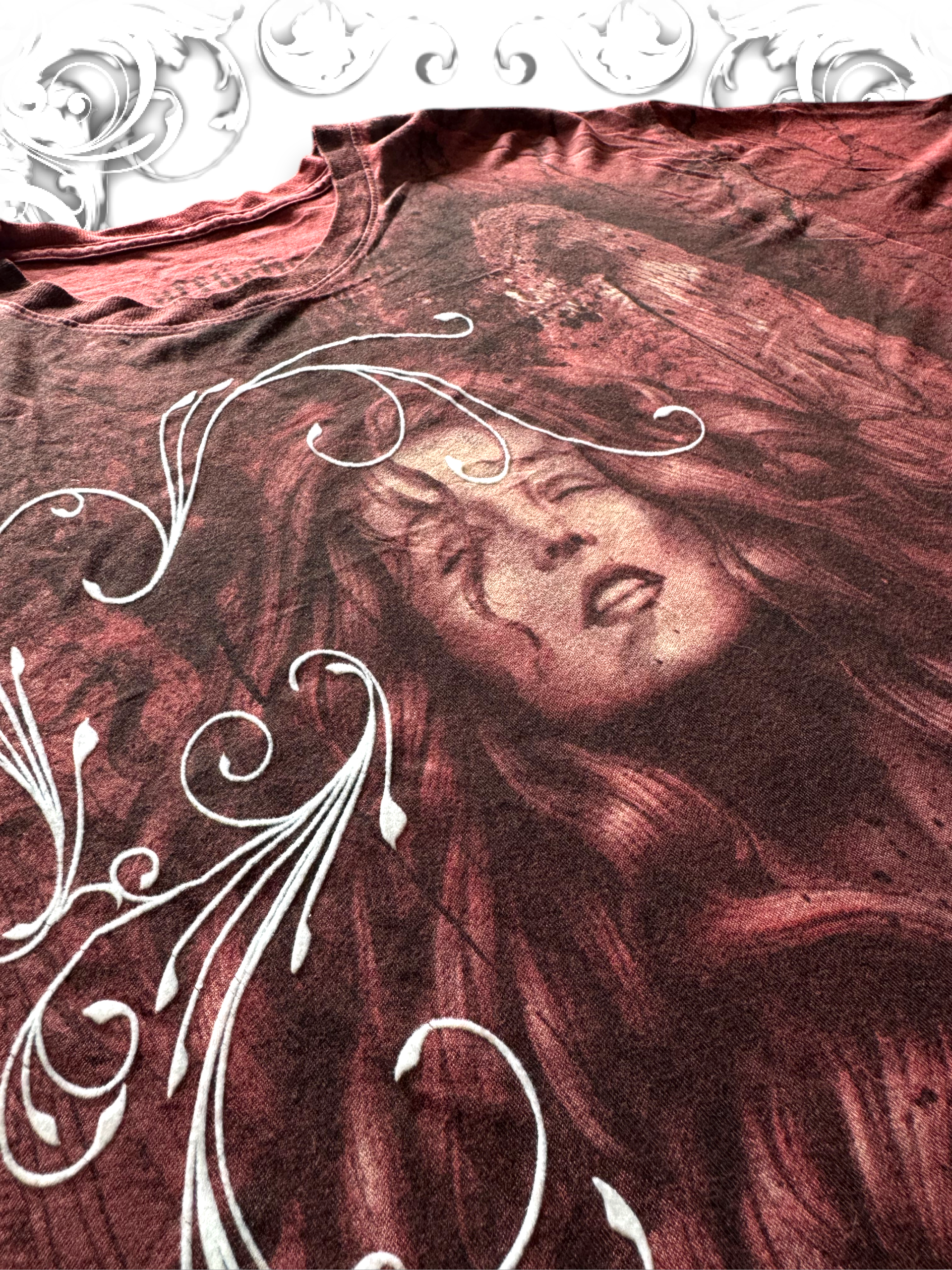Affliction Bamboo Series Praying Angel Red Shirt