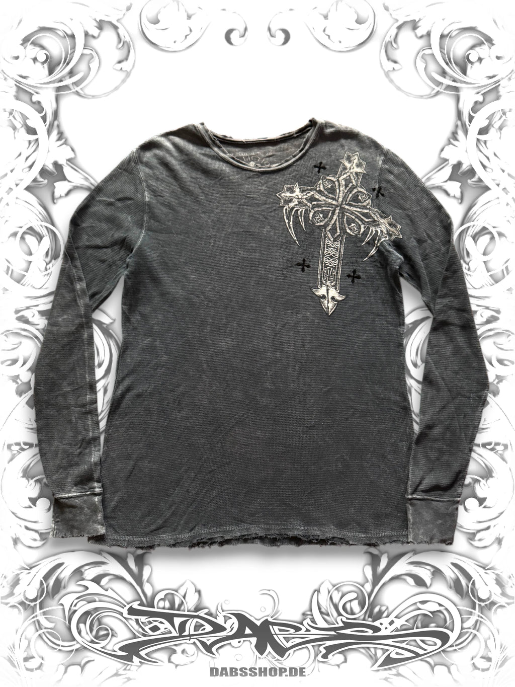Affliction Nordic Tribal Cross 2000s Longsleeve