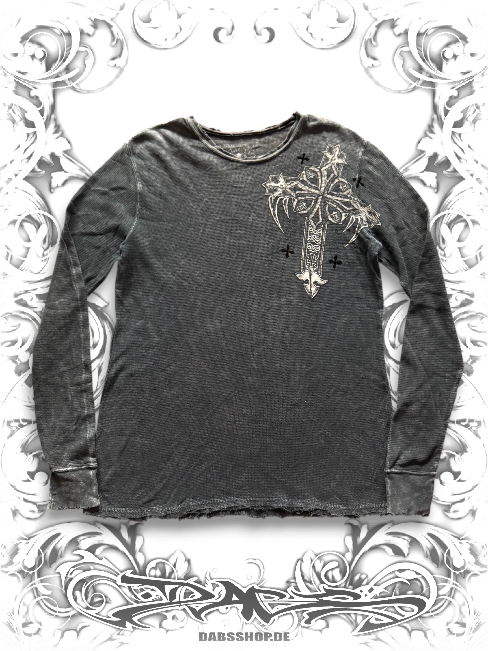 Affliction Nordic Tribal Cross 2000s Longsleeve