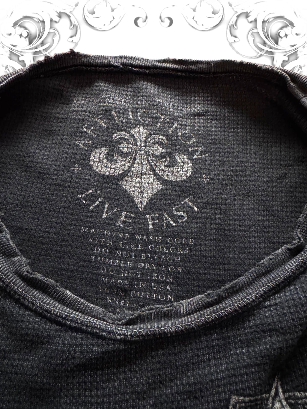Affliction Nordic Tribal Cross 2000s Longsleeve
