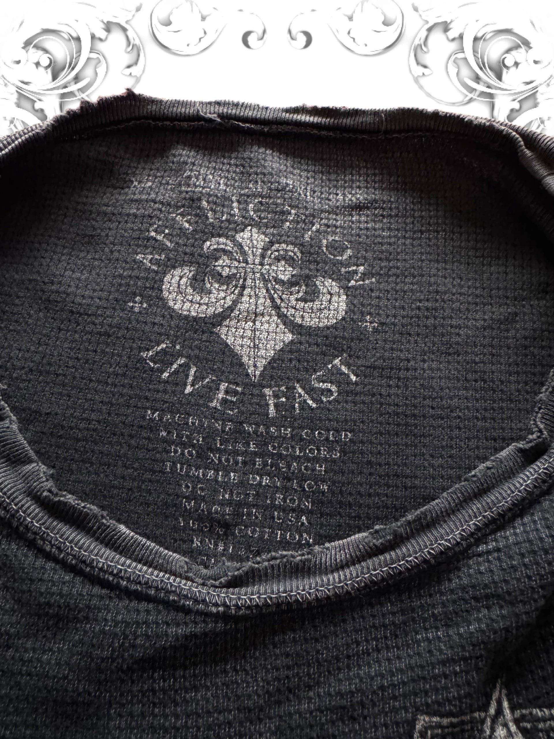 Affliction Nordic Tribal Cross 2000s Longsleeve