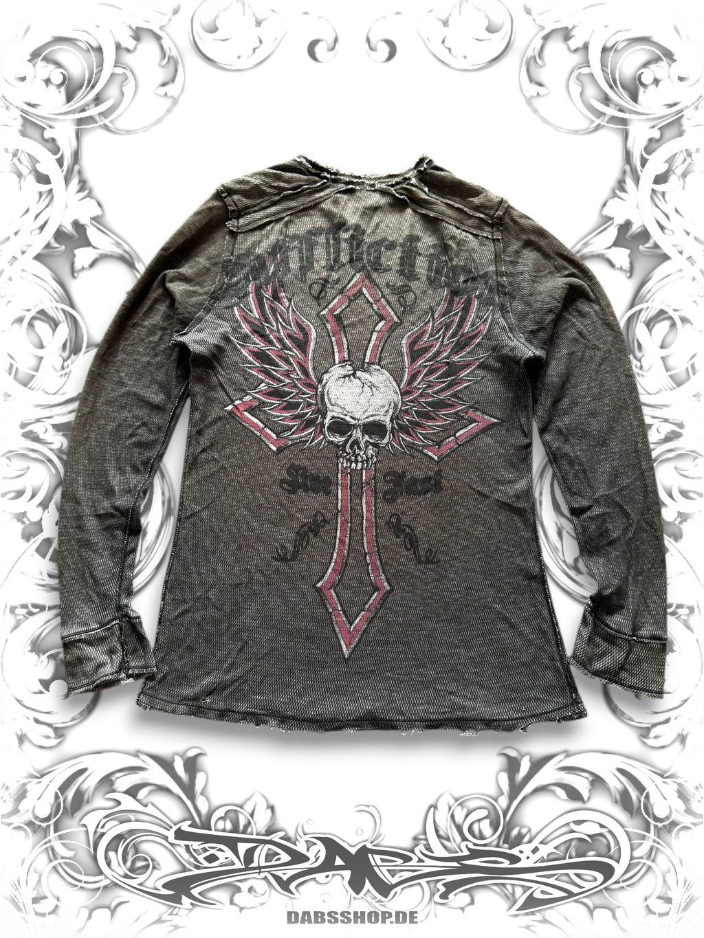 Affliction Live Fast 2000s Reversible Printed Longsleeve