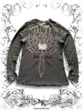 Affliction Live Fast 2000s Reversible Printed Longsleeve