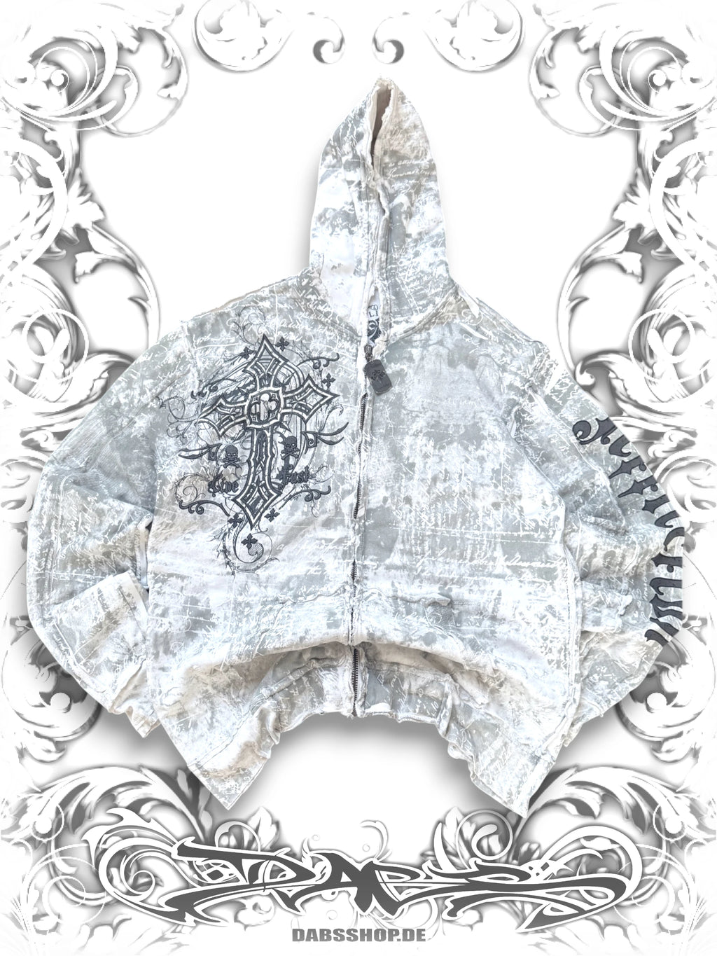 Affliction Grunge Wings AOP Zip Hoodie