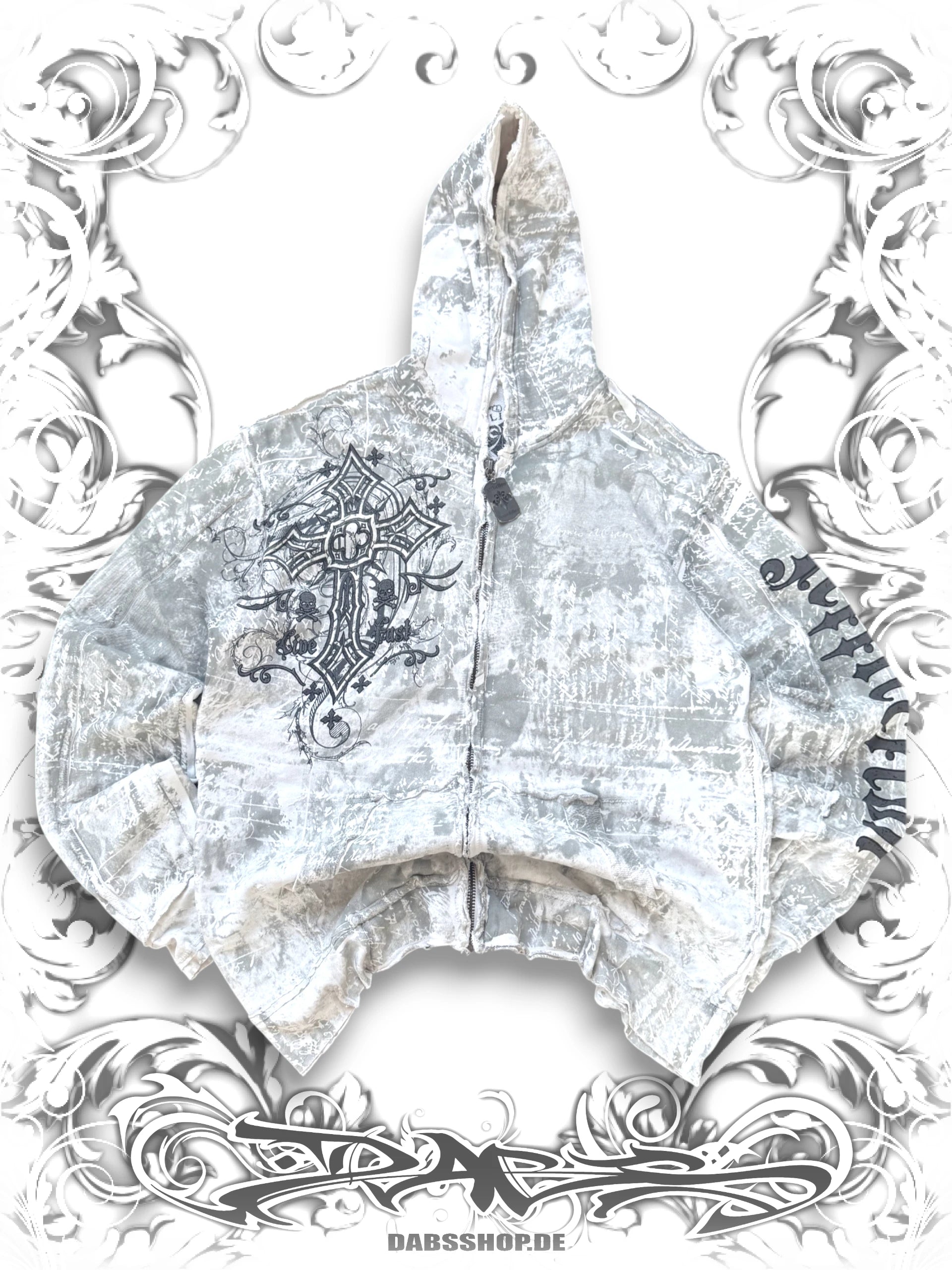 Affliction Grunge Wings AOP Zip Hoodie