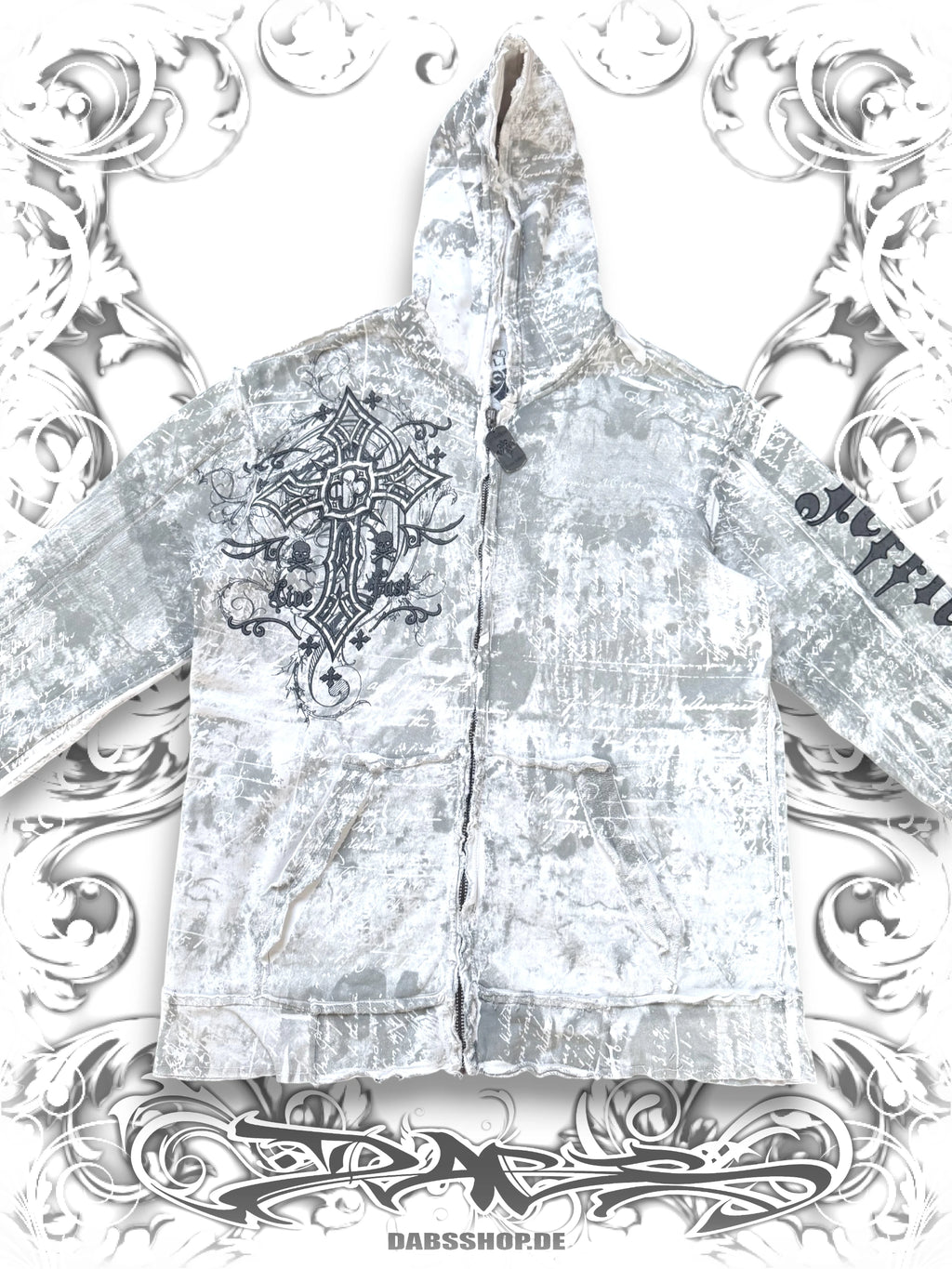 Affliction Grunge Wings AOP Zip Hoodie