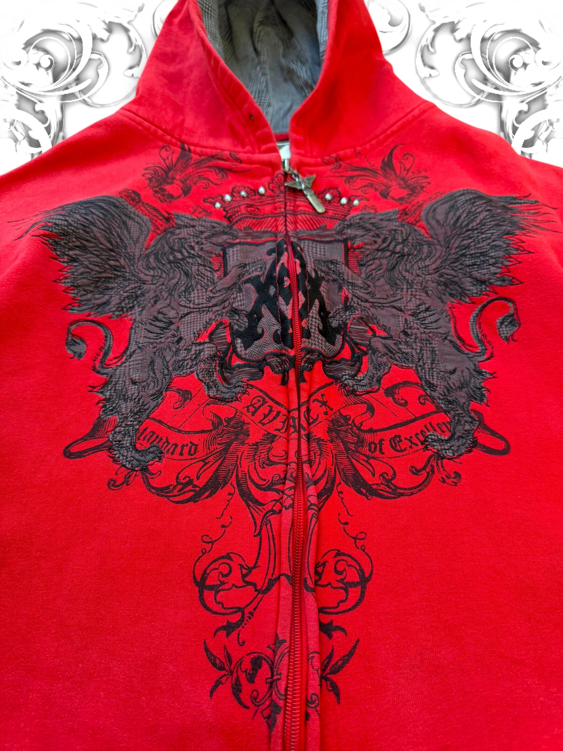 Avirex Royal 2000s Embroidered Zip Hoodie