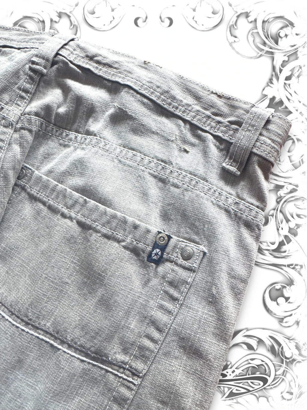 Rare Southpole Blue/Grey Tab Baggy Denim
