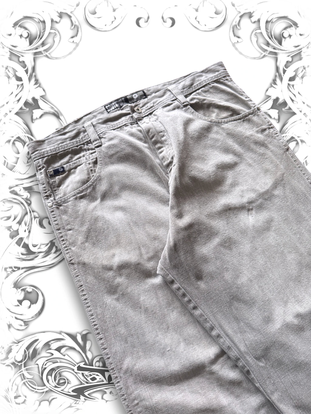 Rare Southpole Blue/Grey Tab Baggy Denim
