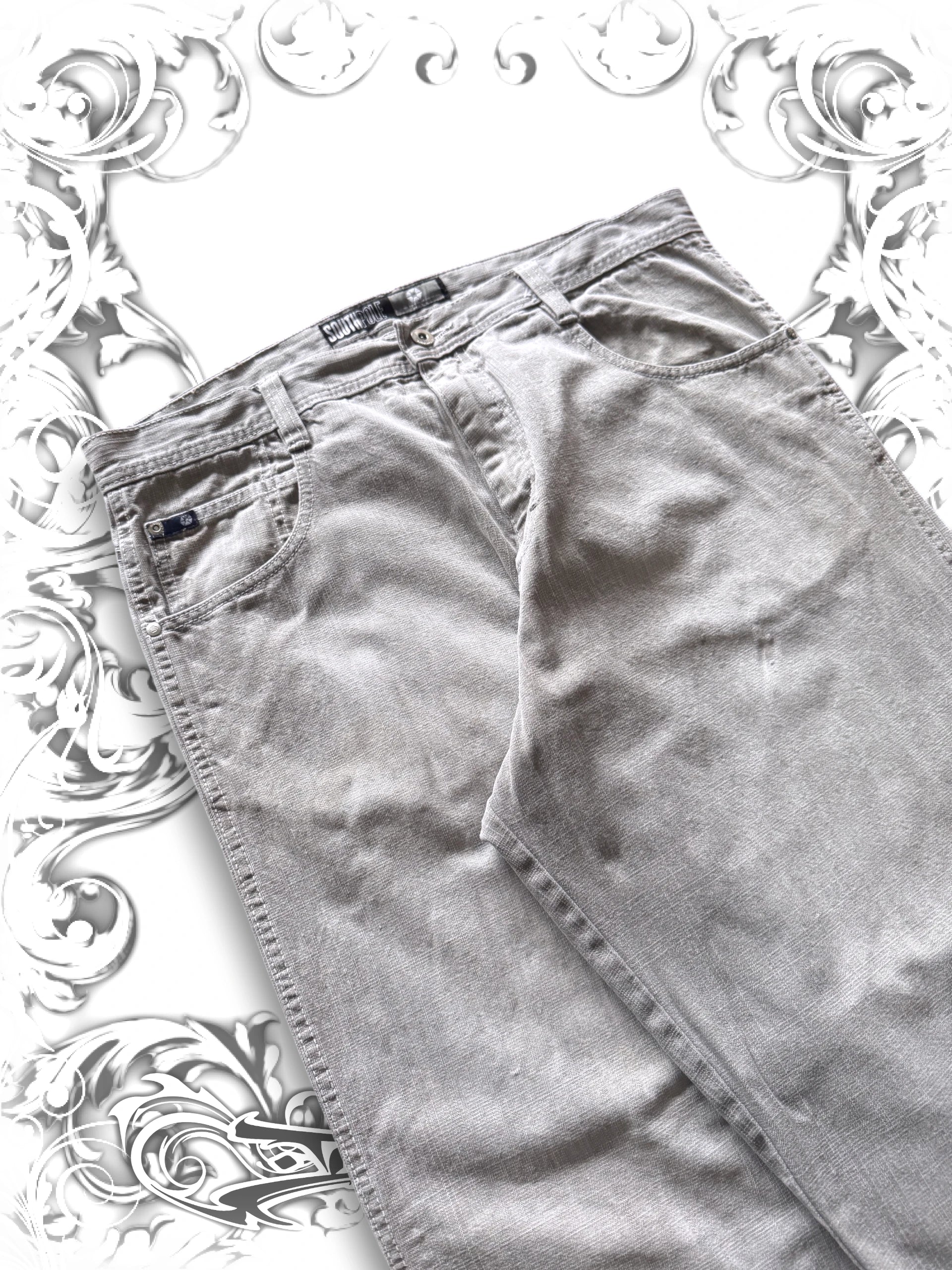 Rare Southpole Blue/Grey Tab Baggy Denim