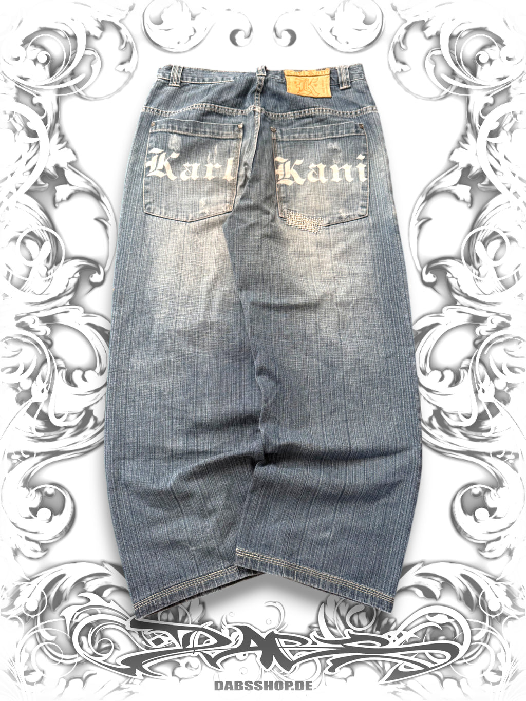 Karl Kani Embroidered Baggy Hip Hop Pants