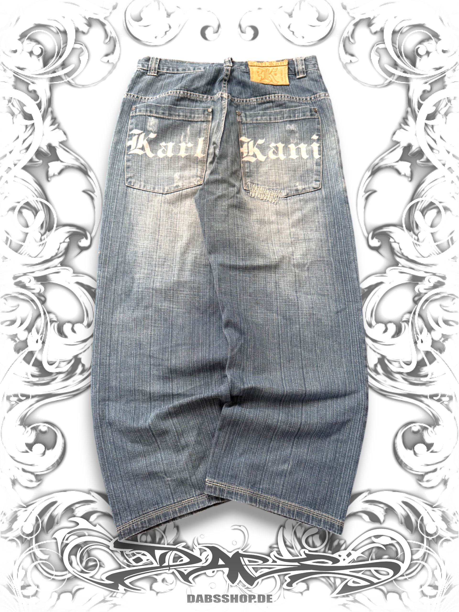 Karl Kani Embroidered Baggy Hip Hop Pants