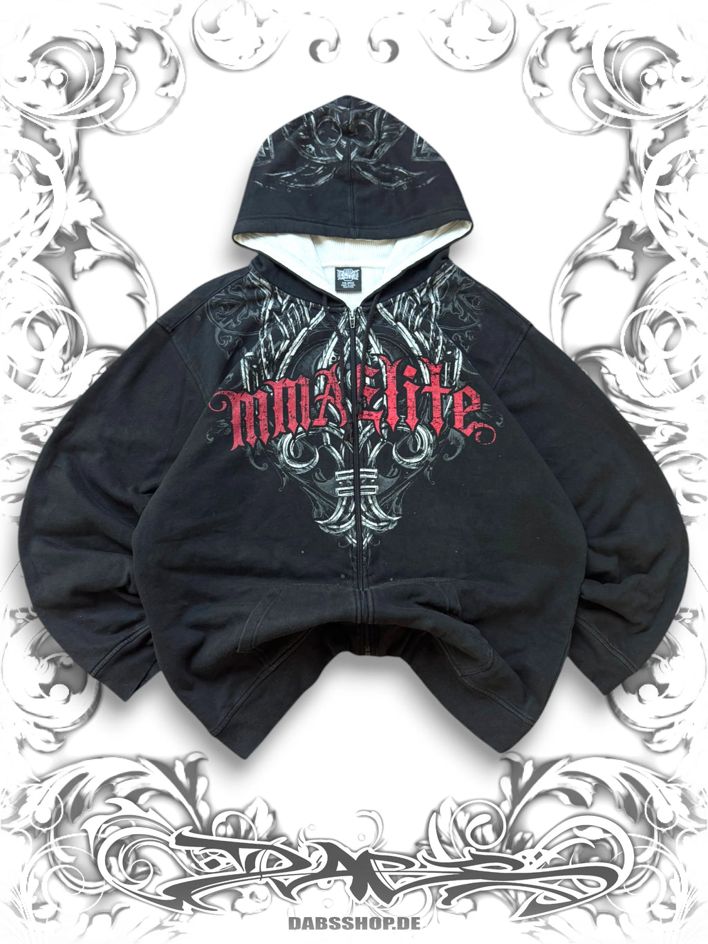 MMA Elite Tribal 2000s Zip Hoodie