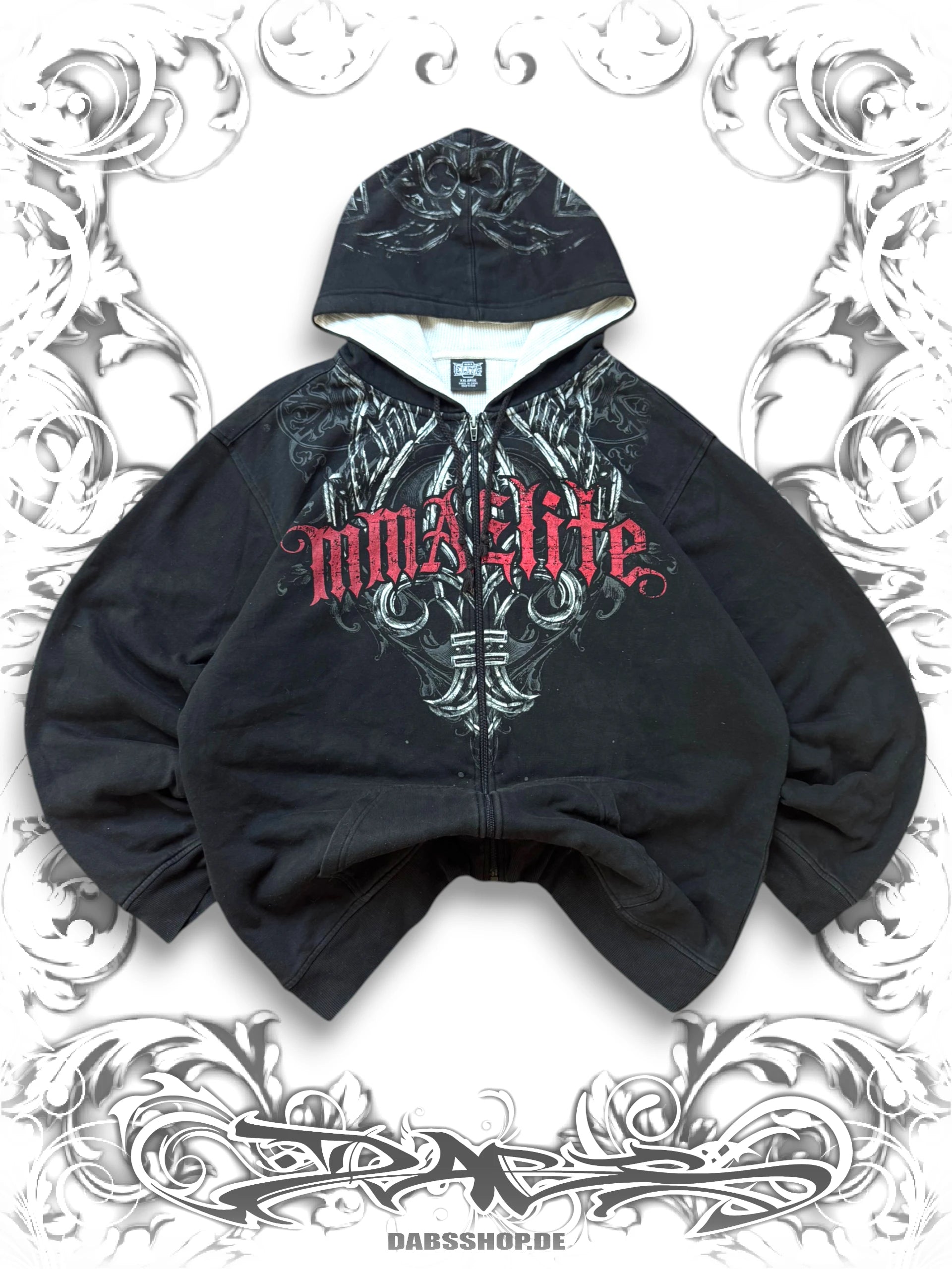 MMA Elite Tribal 2000s Zip Hoodie