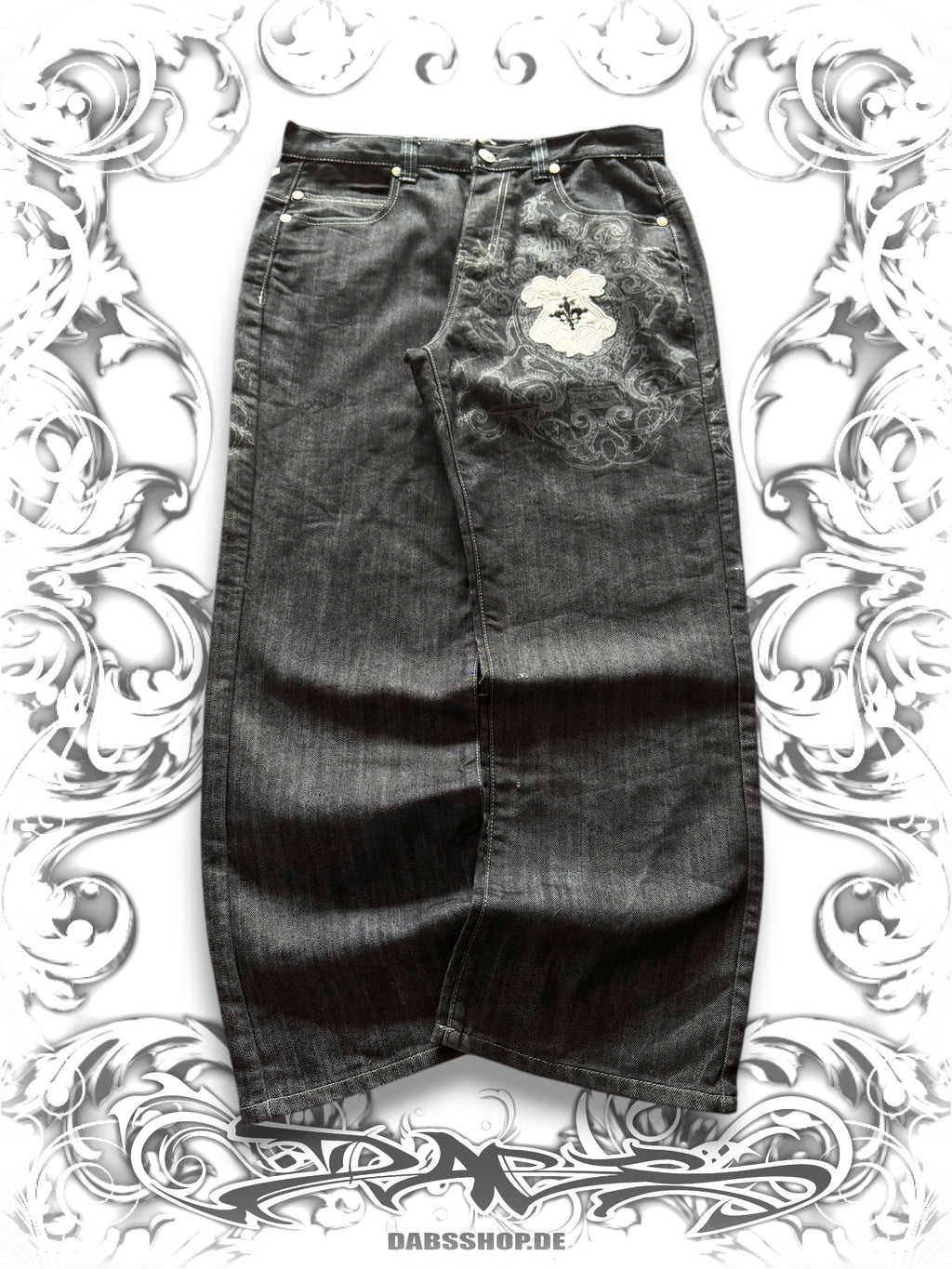 Rare Vintage Raw Blue Apex Predator Pants with Studded Wings