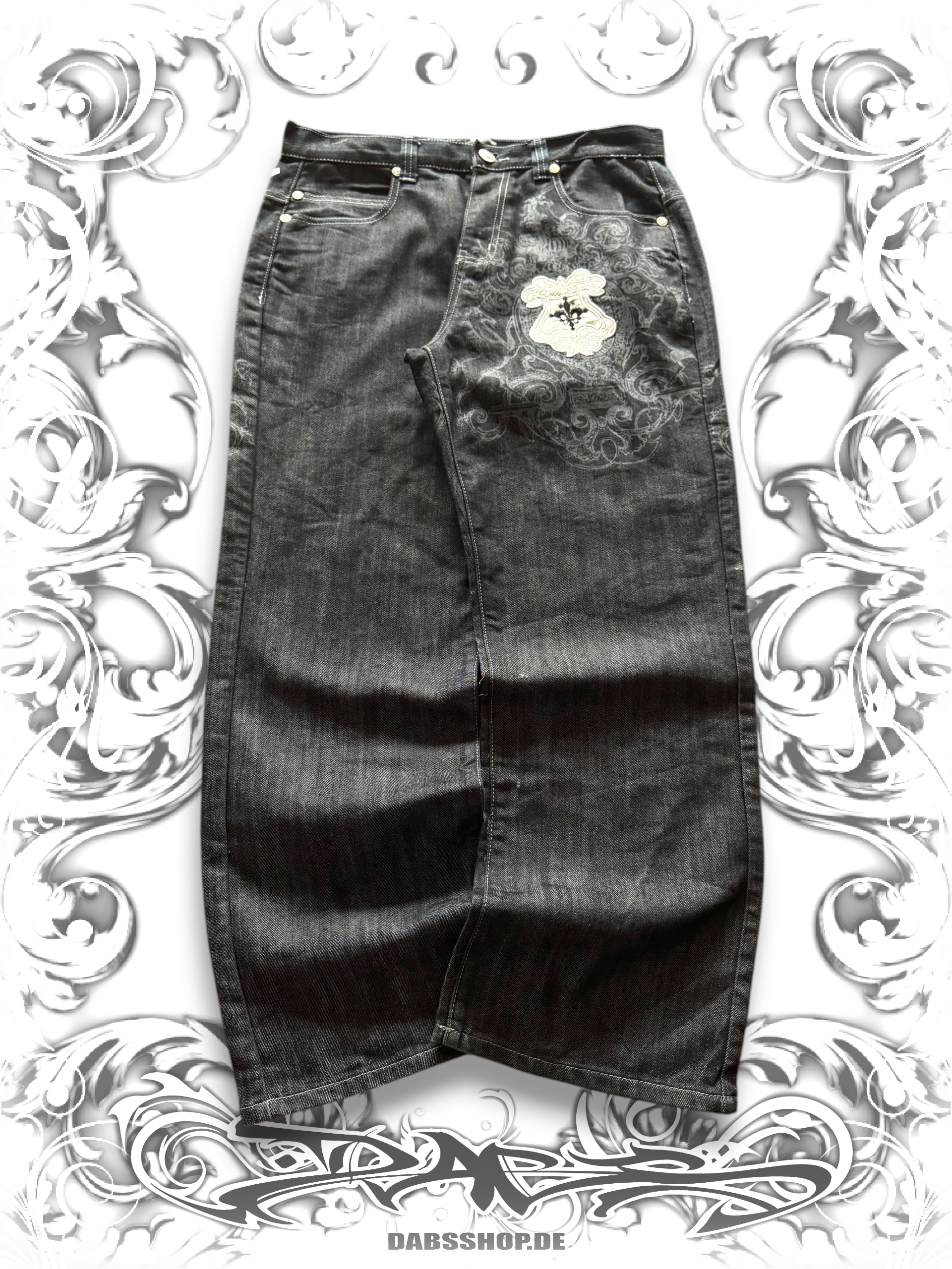 Rare Vintage Raw Blue Apex Predator Pants with Studded Wings