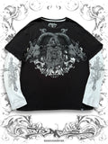 Sinister Grunge Skull Layered Longsleeve
