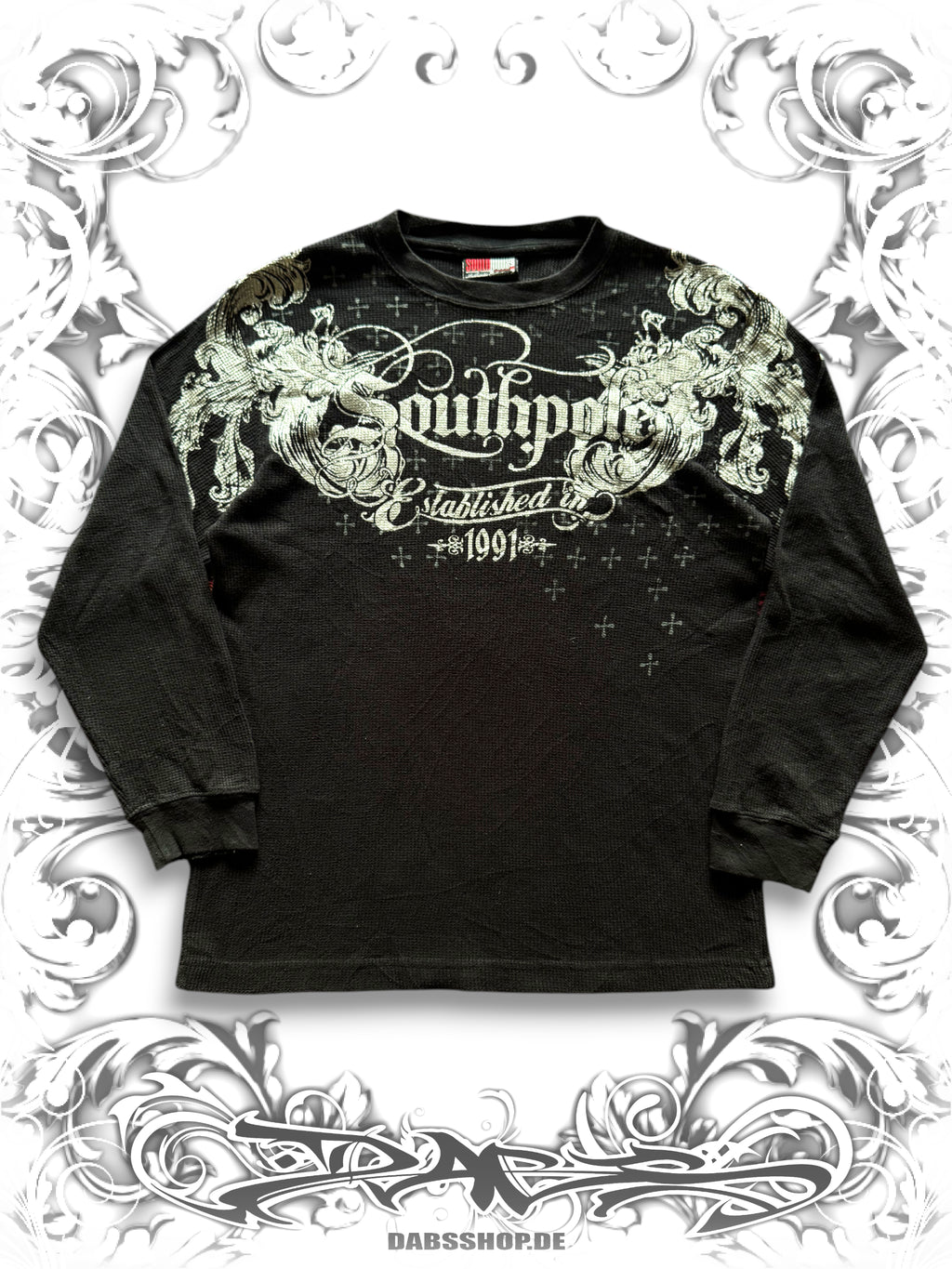 Southpole Authentic Collection Thermal Longsleeve with Silver Shining Print
