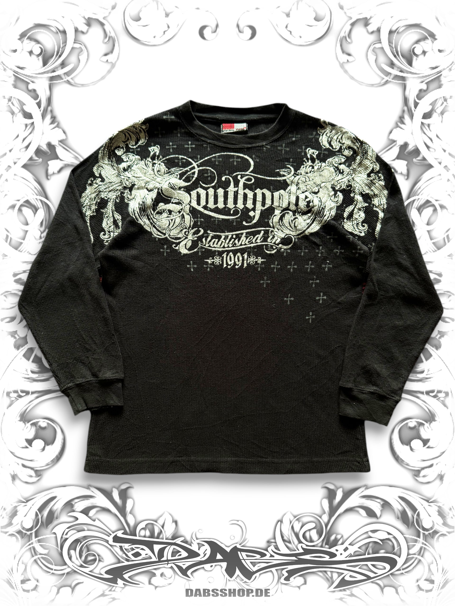 Southpole Authentic Collection Thermal Longsleeve with Silver Shining Print