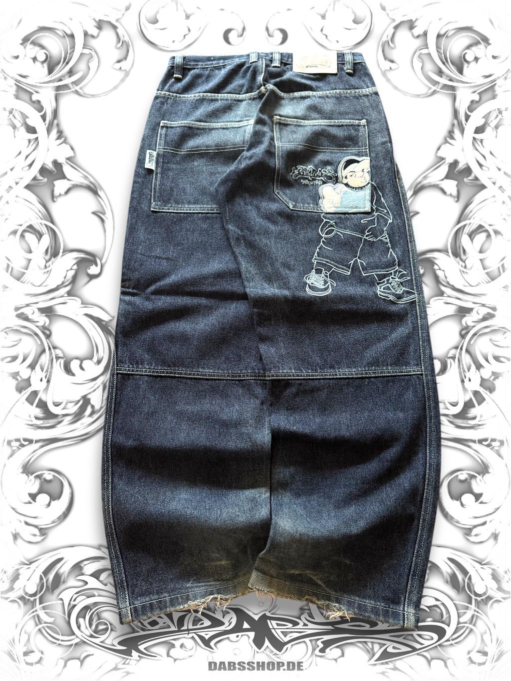Southpole Bboy Hip Hop Baggy Denim Blue Washing