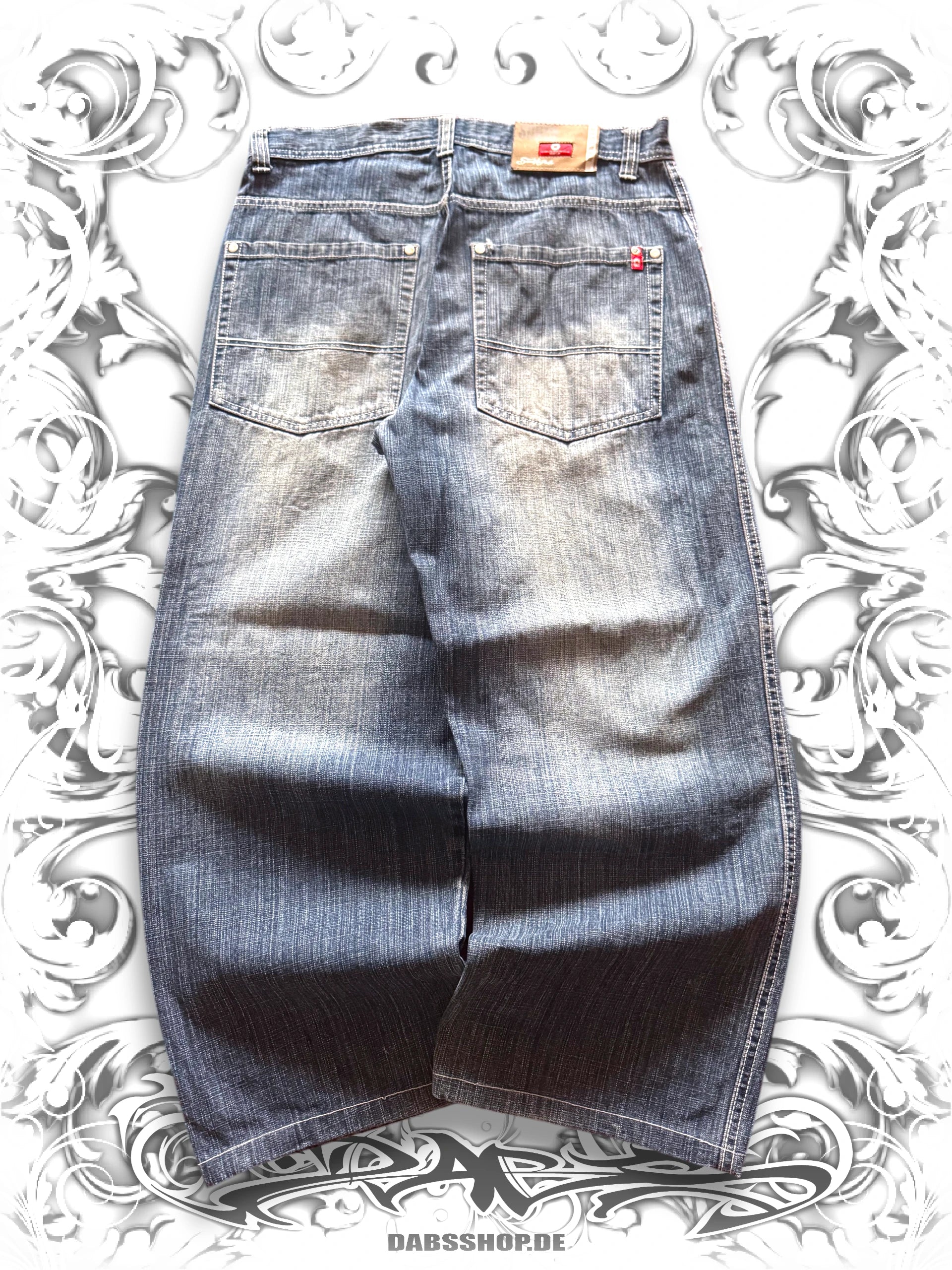 Southpole Red Tab Baggy Denim Blue Washing