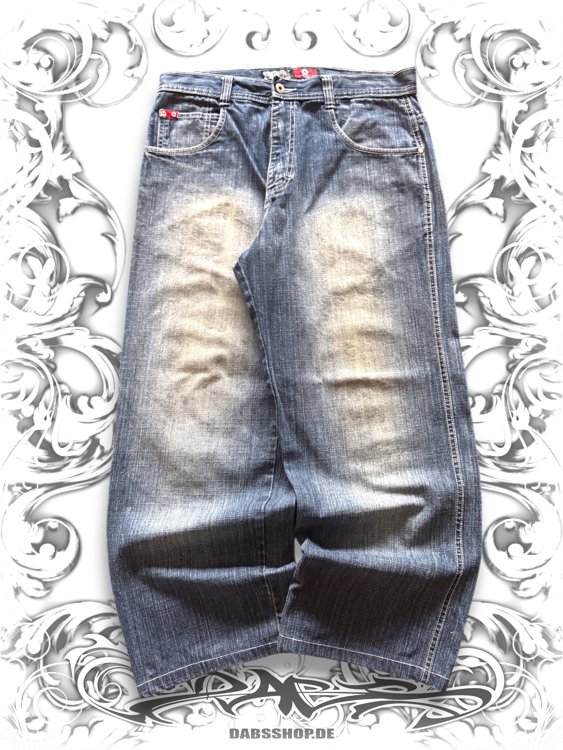 Southpole Red Tab Baggy Denim Blue Washing
