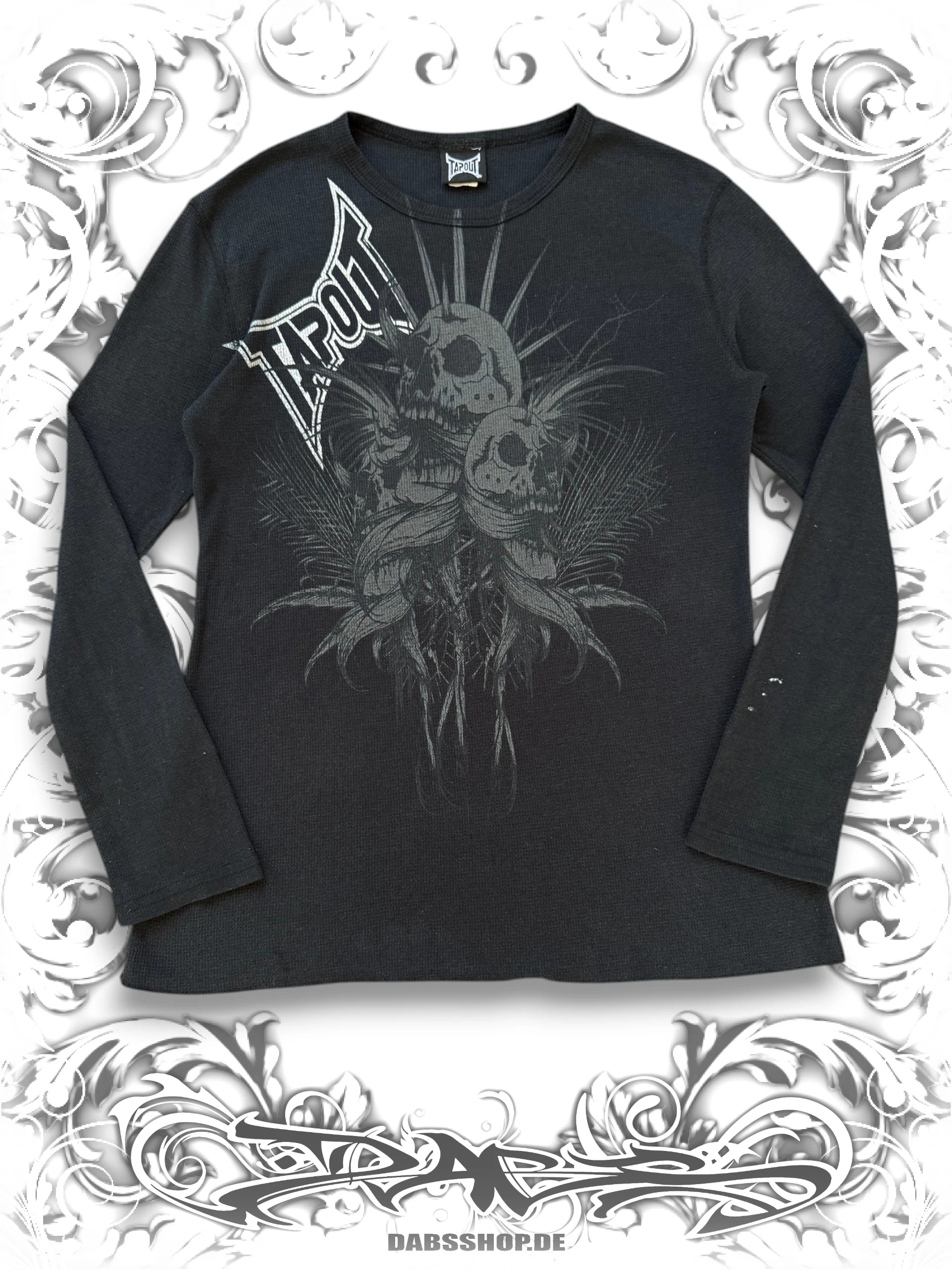 Tapout Triple Skull 2000s Longsleeve