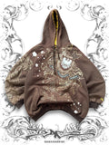 Victorious Embellished AOP Zip Hoodie