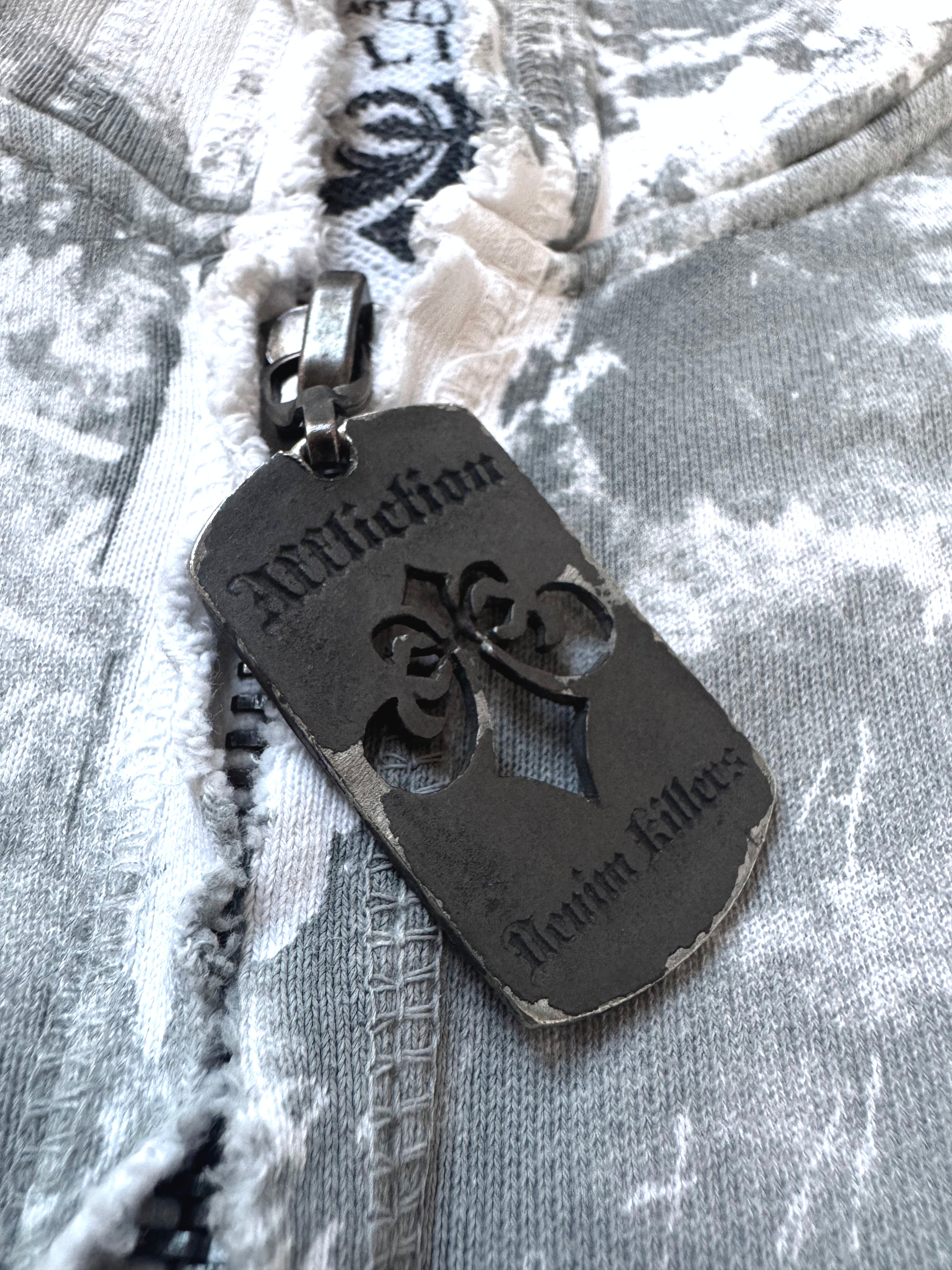 Affliction Grunge Wings AOP Zip Hoodie