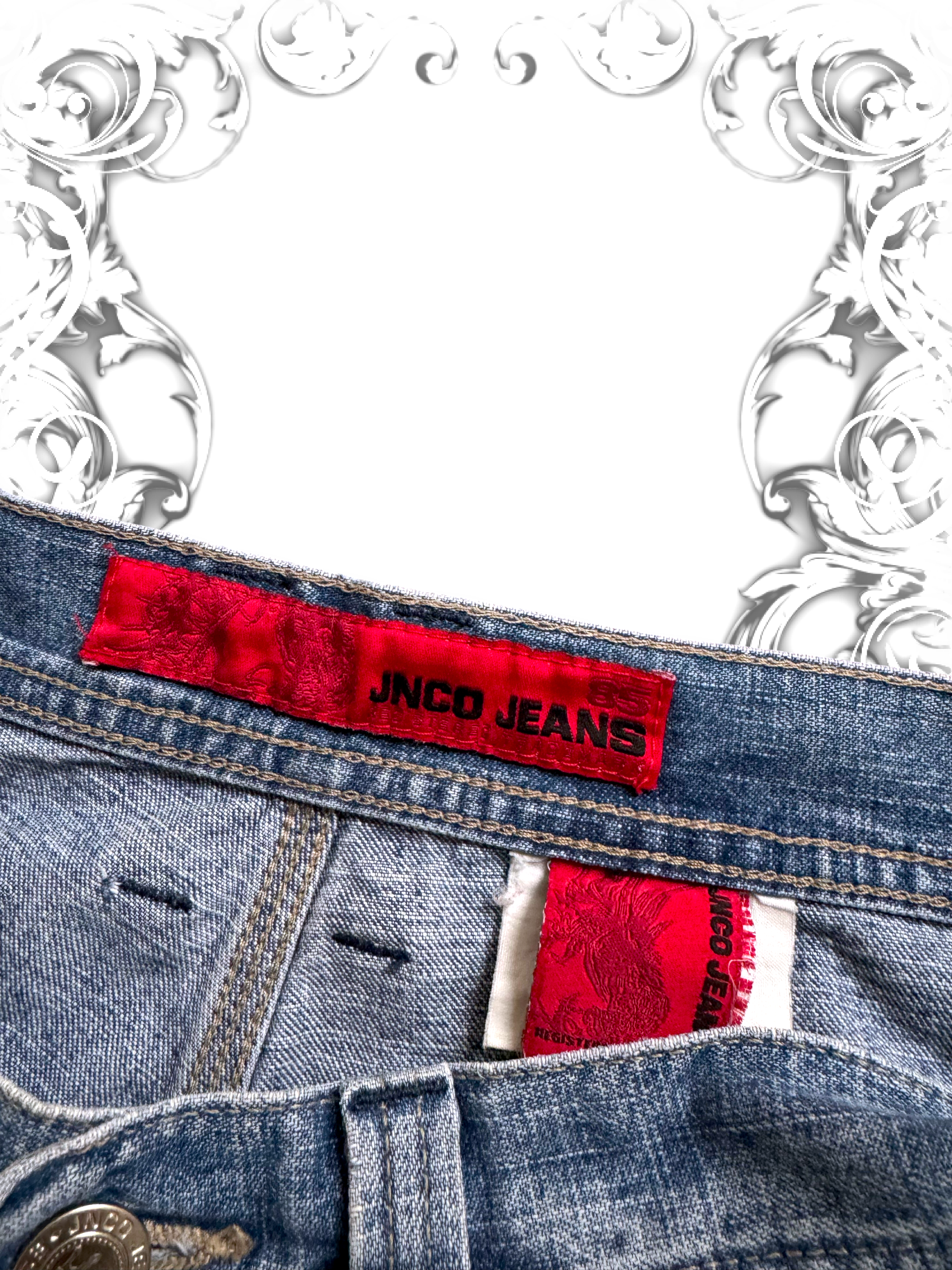 Rare JNCO Tribal Crown Baggy Denim