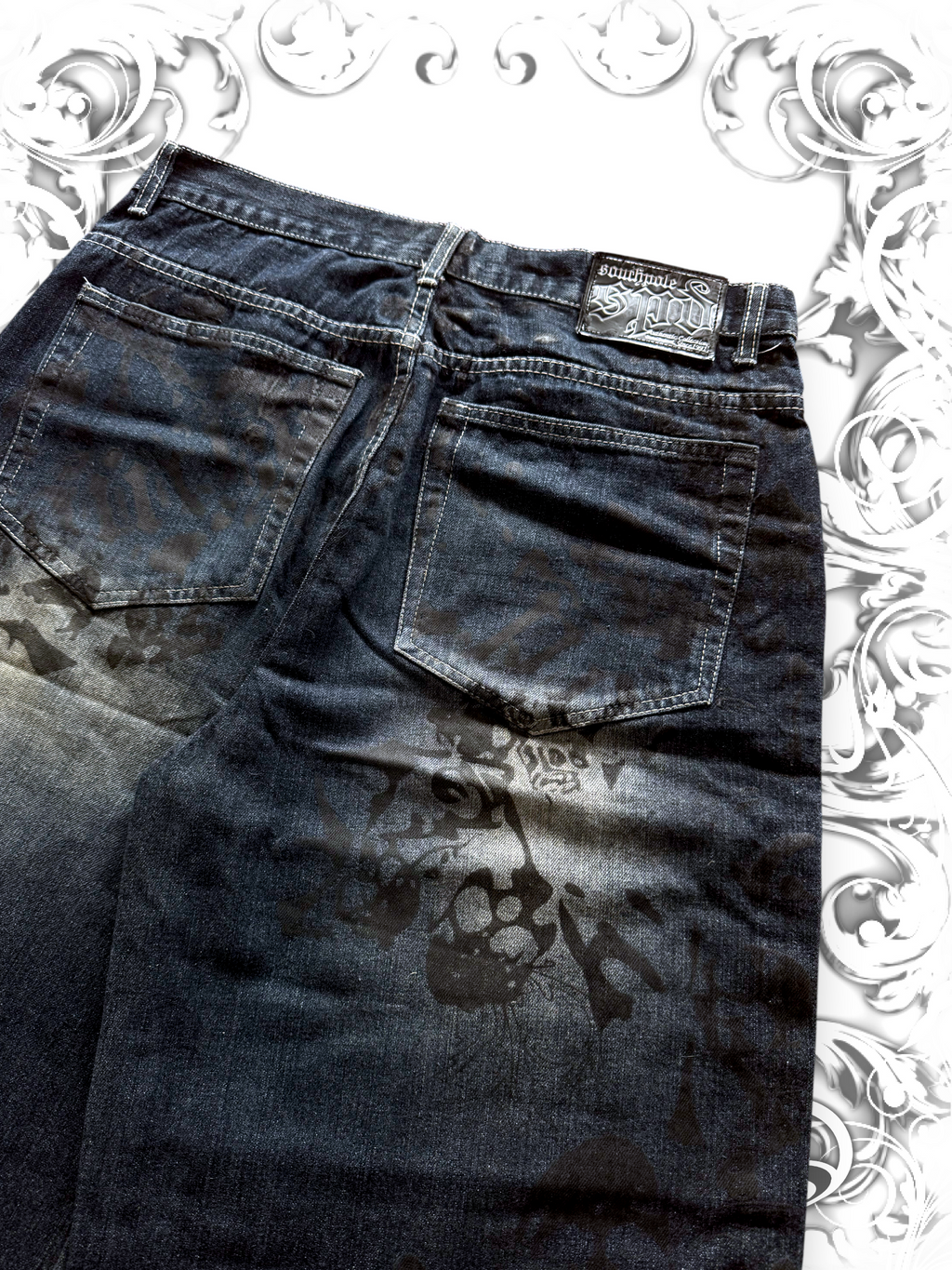 Rare Southpole Authentic Collection Crossbone Jorts