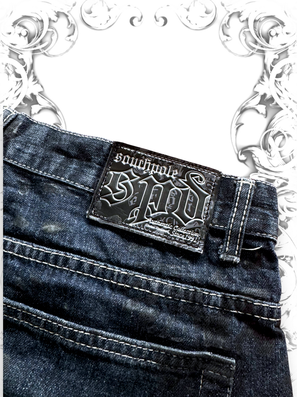 Rare Southpole Authentic Collection Crossbone Jorts
