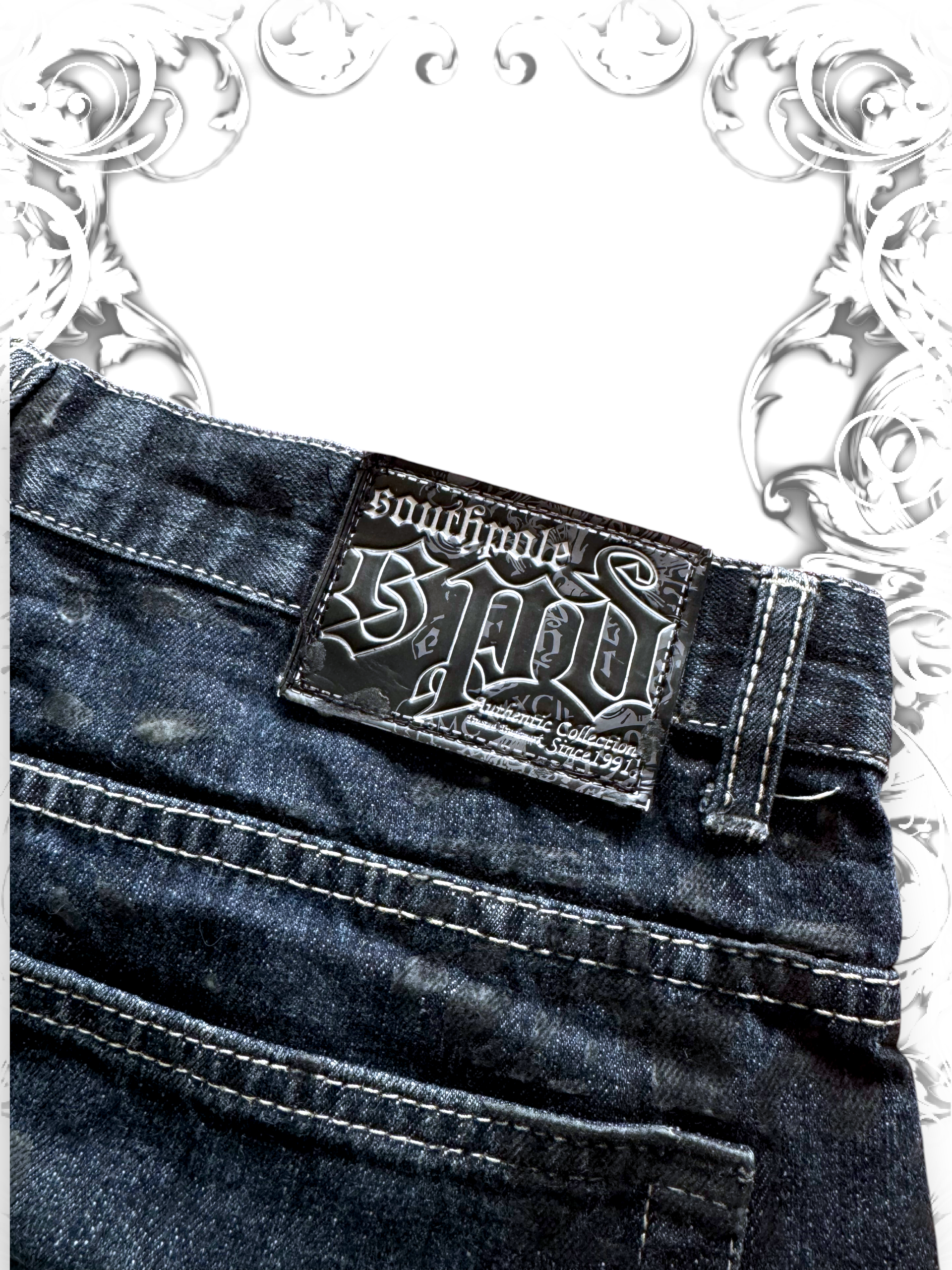 Rare Southpole Authentic Collection Crossbone Jorts