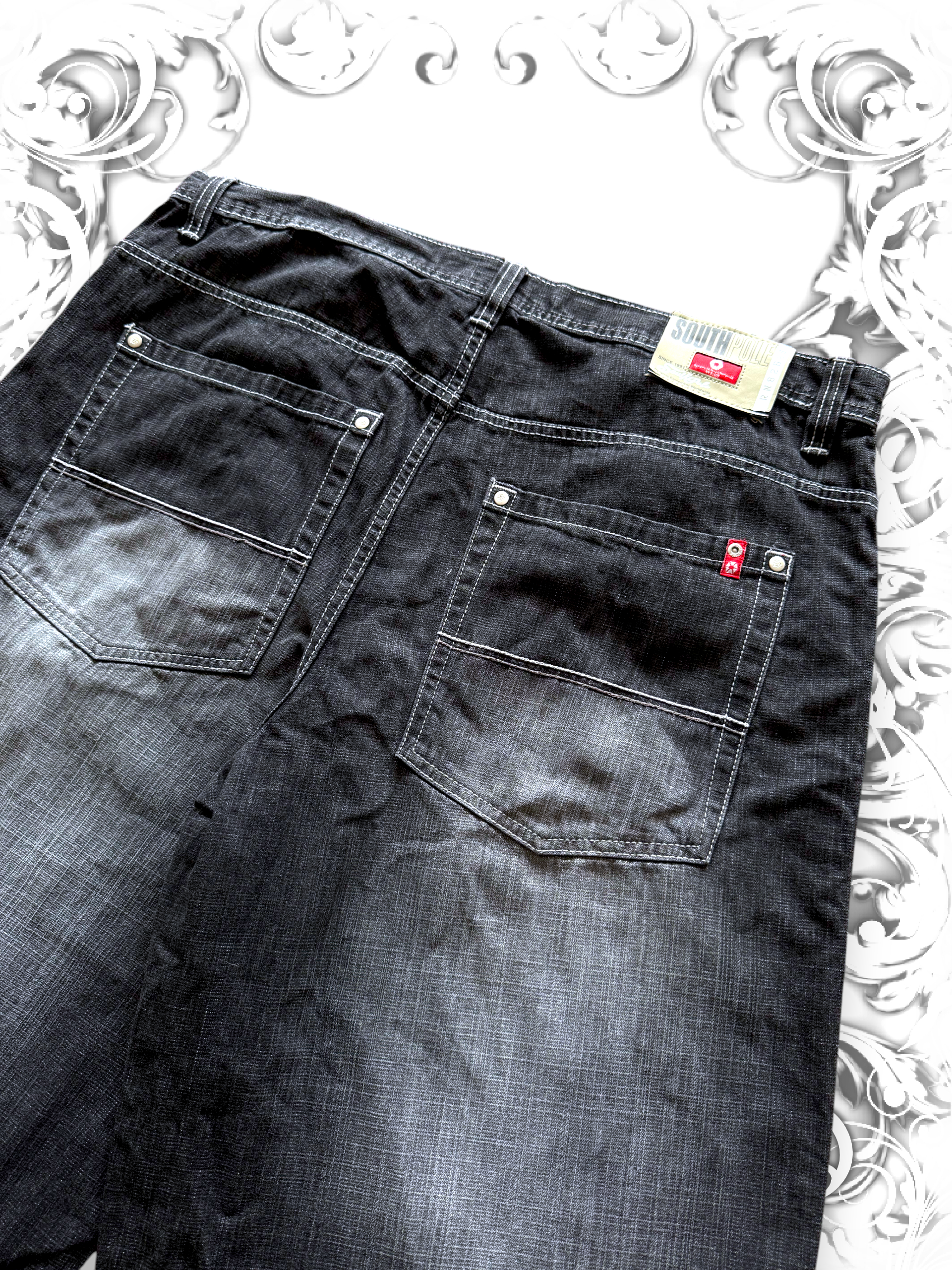 Southpole Baggy Red Tab Jorts