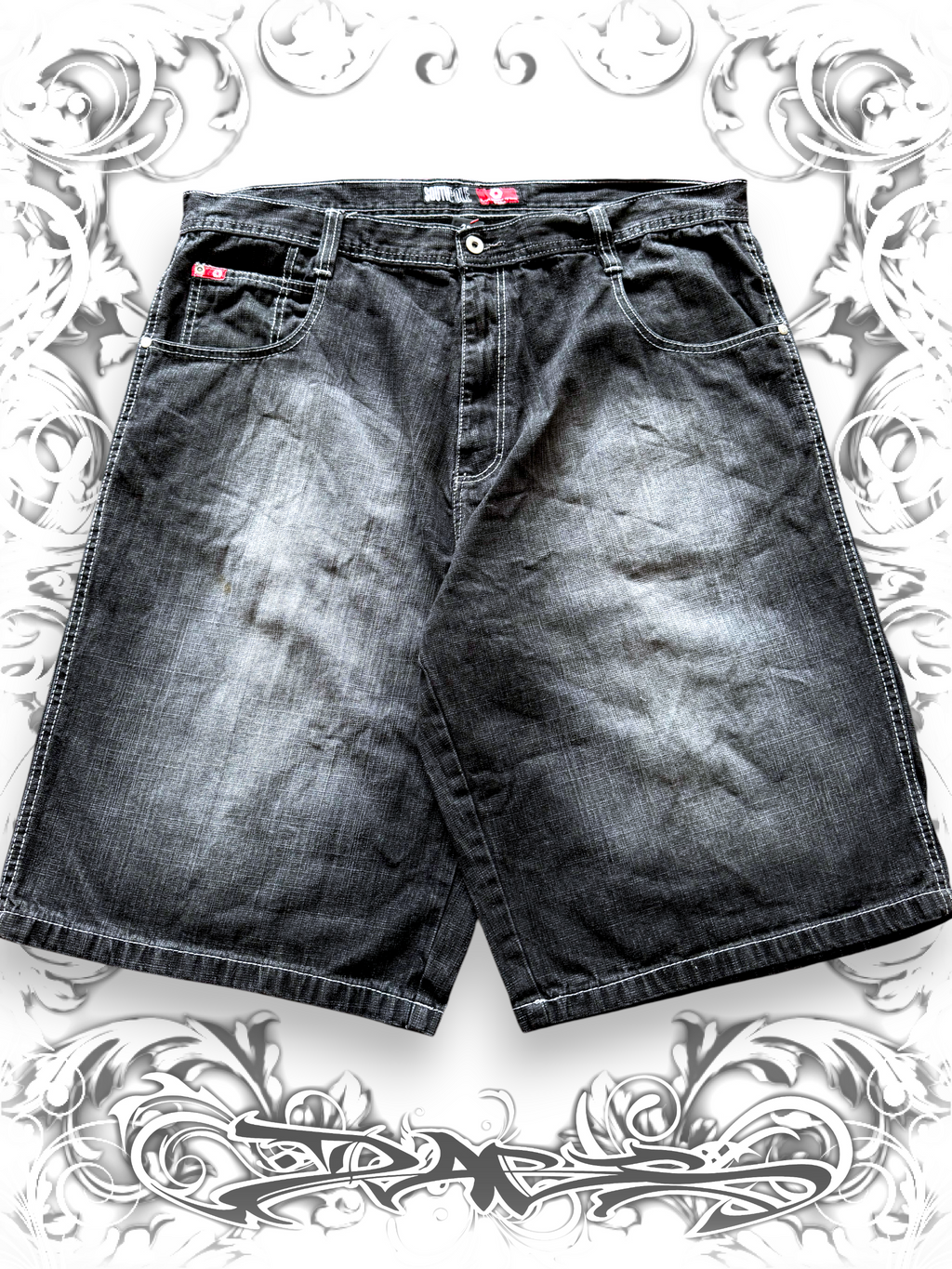 Southpole Baggy Red Tab Jorts