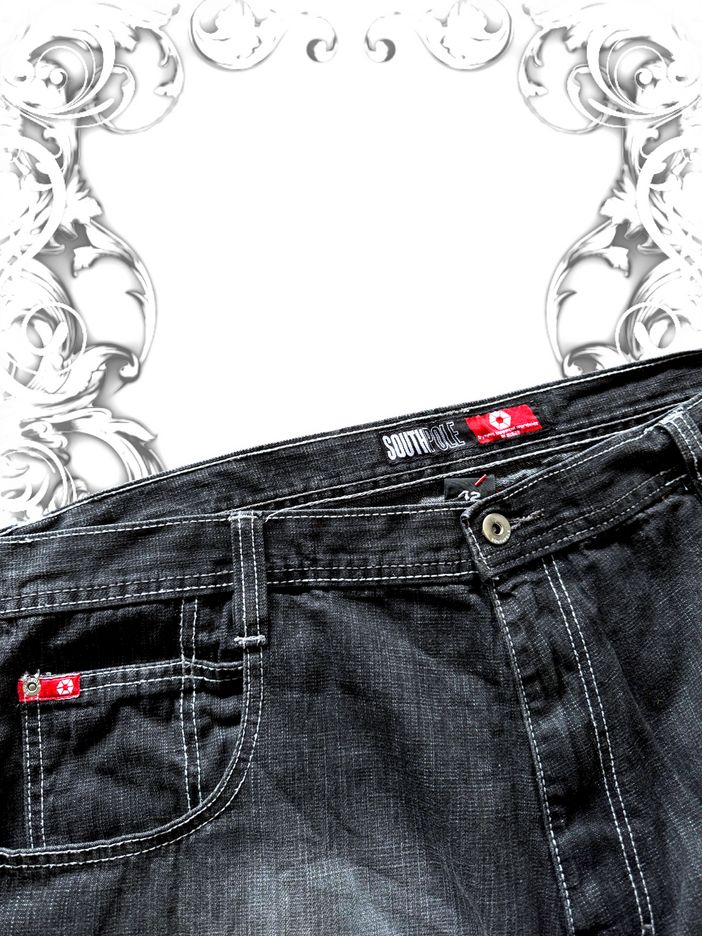 Southpole Baggy Red Tab Jorts