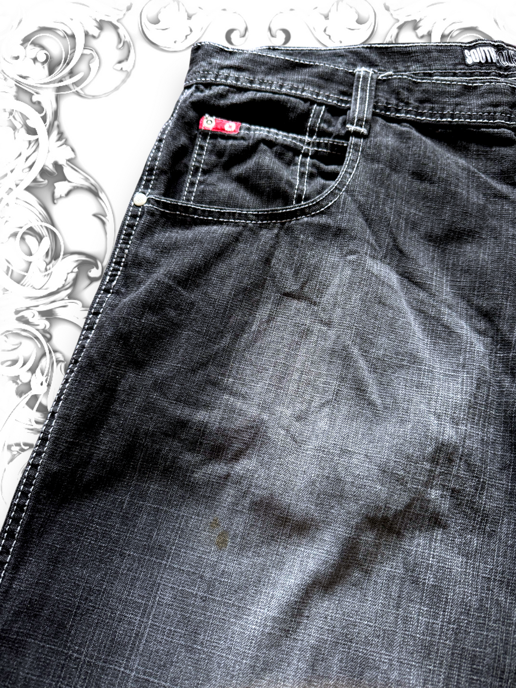 Southpole Baggy Red Tab Jorts