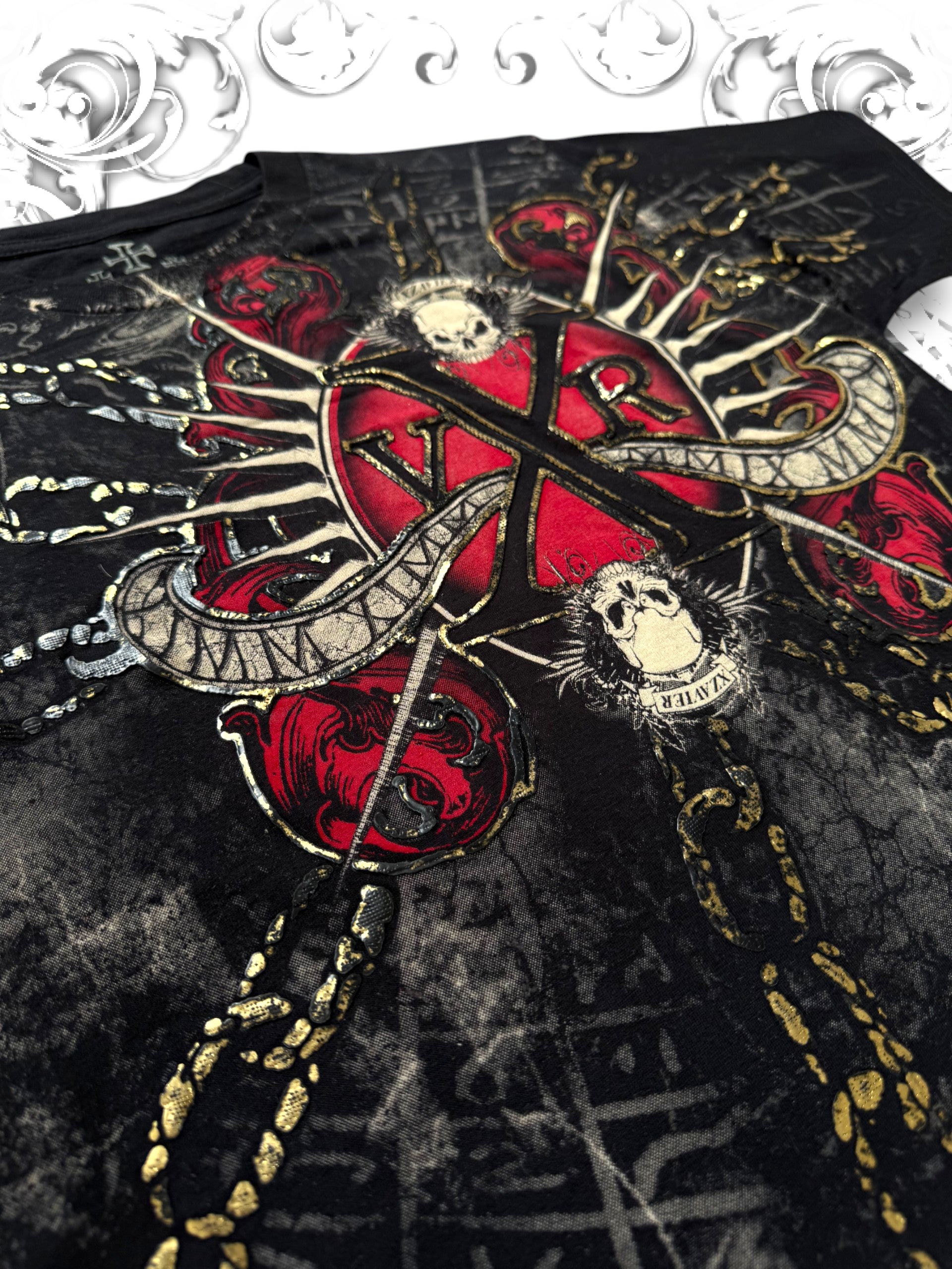 Xzavier Pierced Heart 2000s AOP T-Shirt