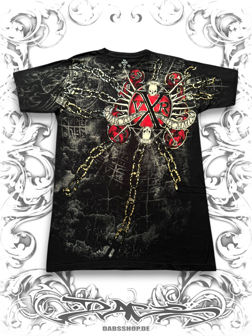 Xzavier Pierced Heart 2000s AOP T-Shirt