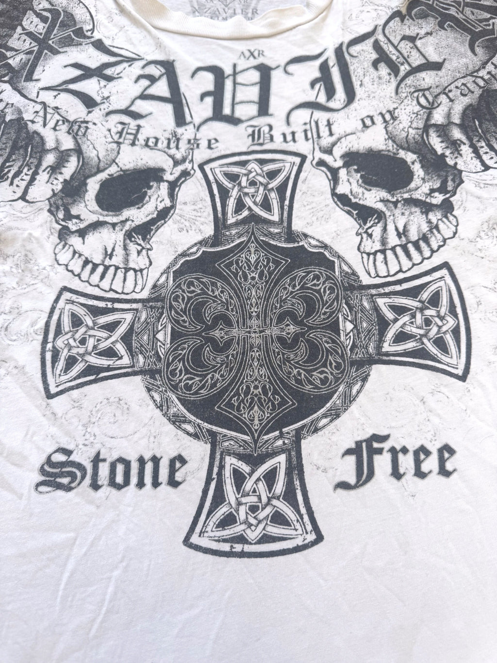 Xzavier Winged Skull 2000s T-Shirt