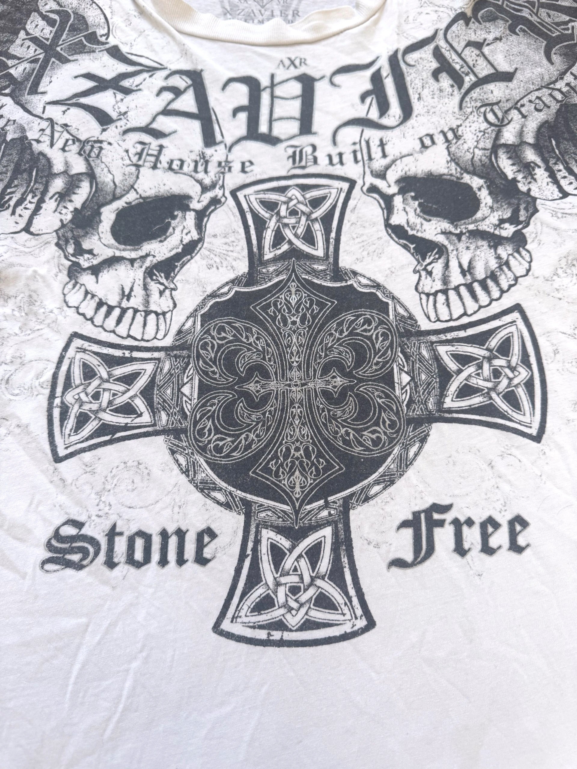 Xzavier Winged Skull 2000s T-Shirt