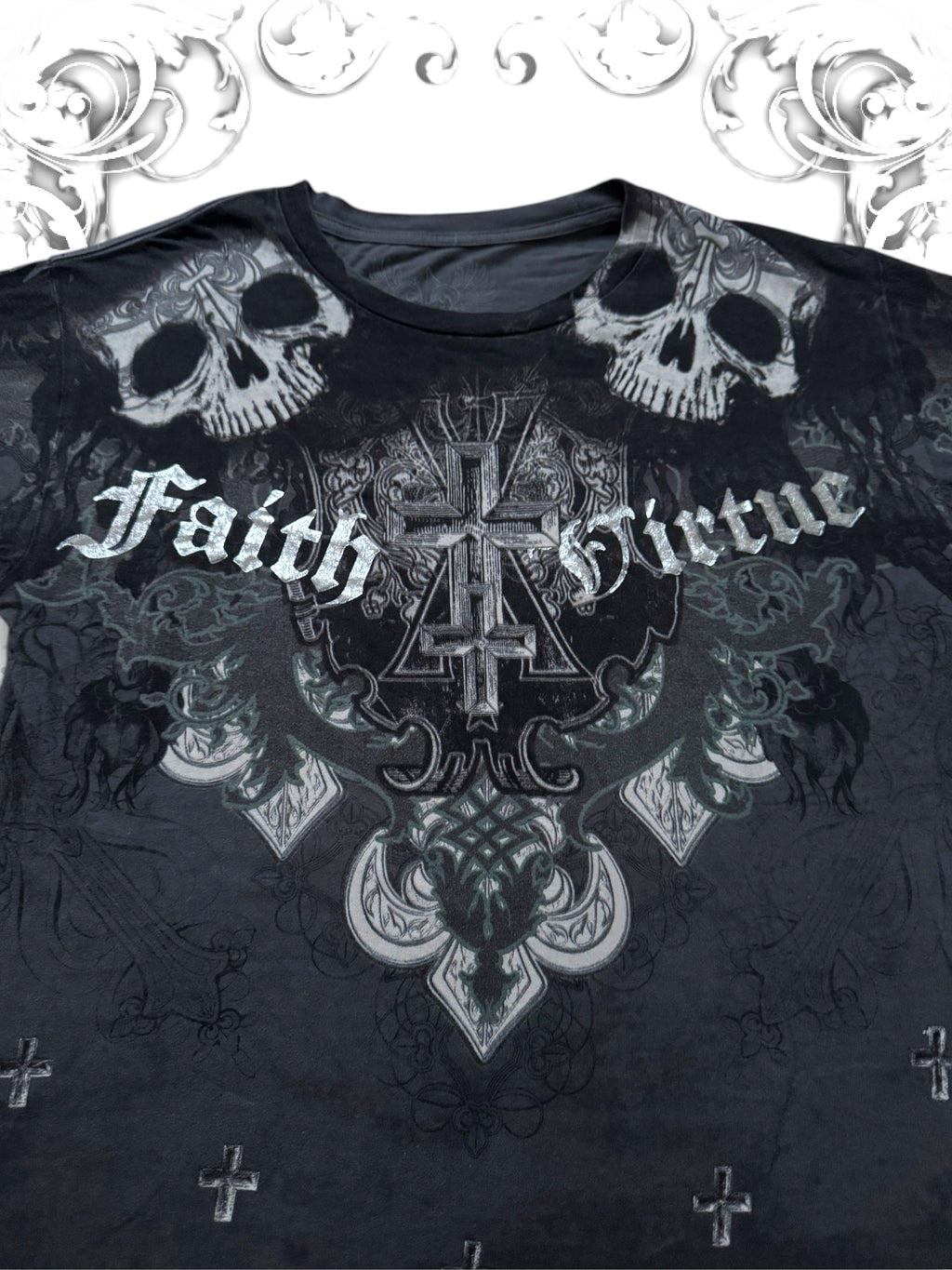 Xzavier "Faith & Virtue" Grunge T-Shirt