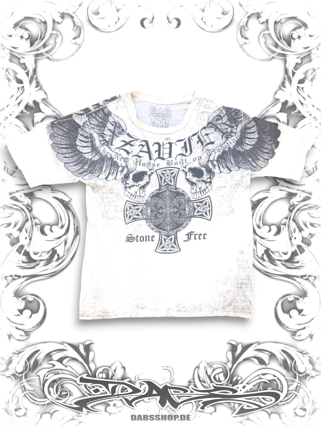 Xzavier Winged Skull 2000s T-Shirt