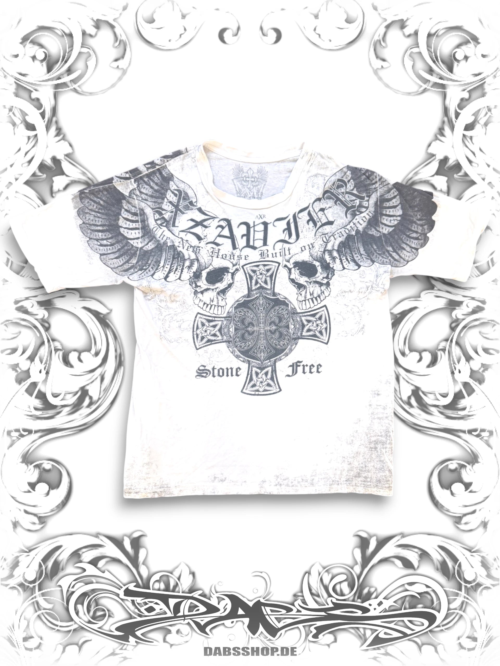 Xzavier Winged Skull 2000s T-Shirt