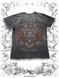Affliction Rush Georges St-Pierre Heraldic Knights T-shirt with detailed all over print