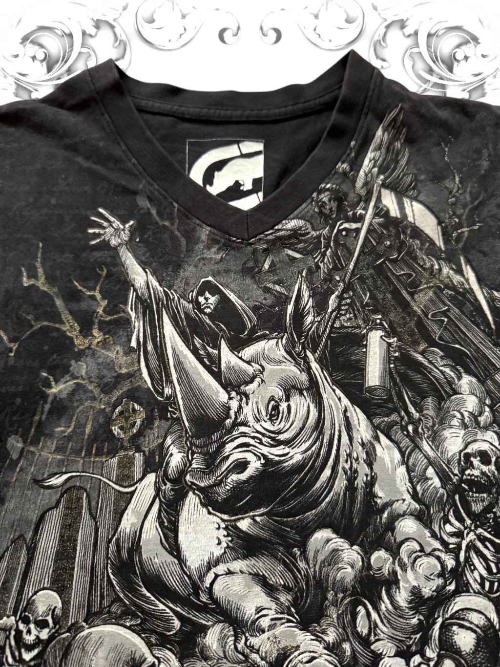 Ecko Unltd. Black Rhino Rider 2000s T-Shirt